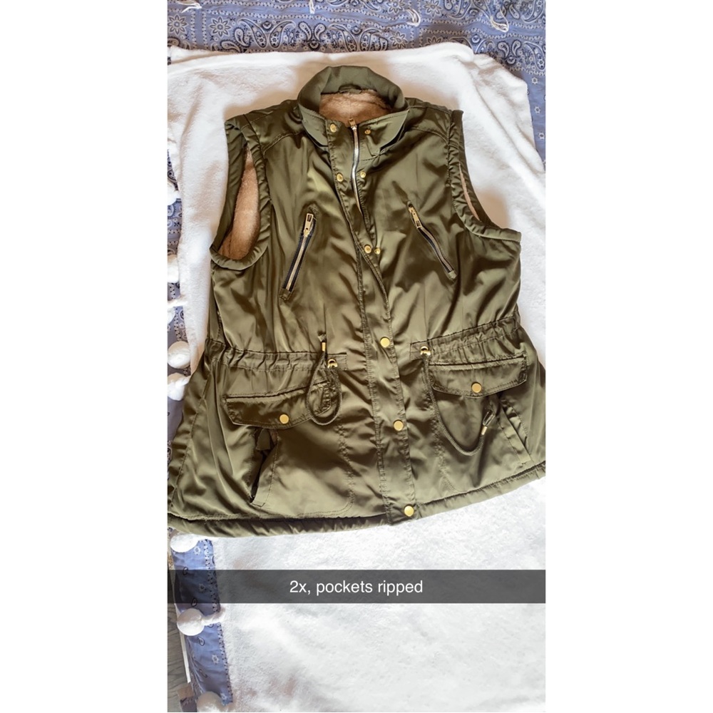 fleece lined vest